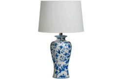 Premier Housewares Andromeda Table Lamp - Blue and White